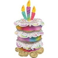 Boxed Birthday Cake Stacker 46"