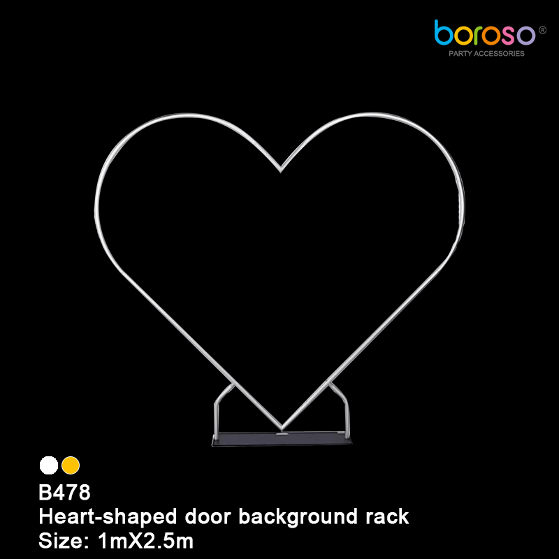 Heart Shaped Door Background Rack 8ft tall