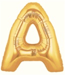 Letter A - Betallic Gold 34" - Click Image to Close