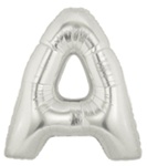 Letter A - Betallic Silver 34" - Click Image to Close