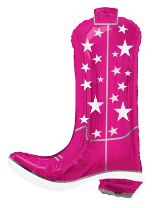 Pkg CowGirly Pink Boot 26"