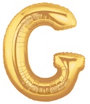 Letter G - Betallic Gold 34" - Click Image to Close