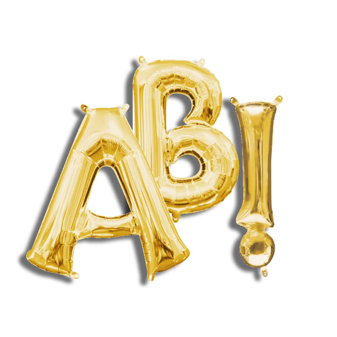 Gold Anagram Letters 16"