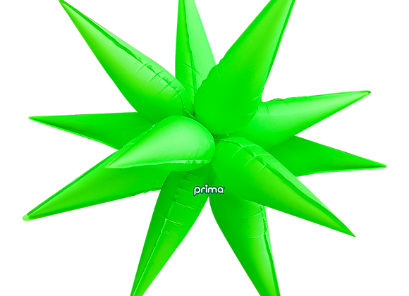 Pkg Electric Green Starburst 26"