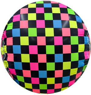 Pkg Neon Disc Ball 18"
