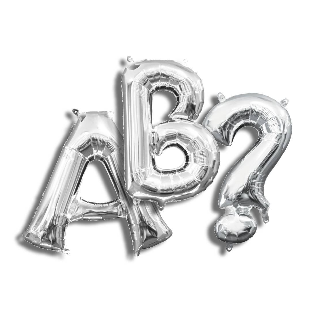 Silver Anagram Letters 16"